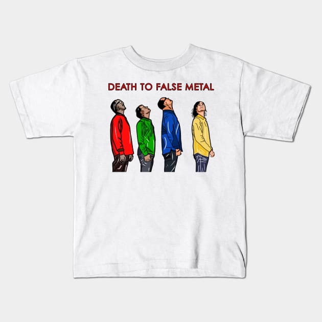 Death to false metal Kids T-Shirt by Aftizi Family